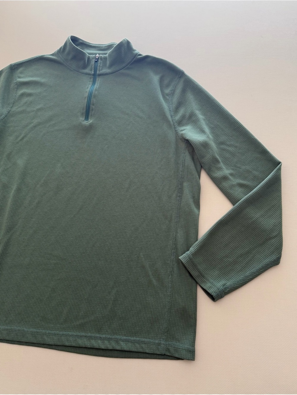 J. Crew Men's Forest Green Quarter-Zip Pullover